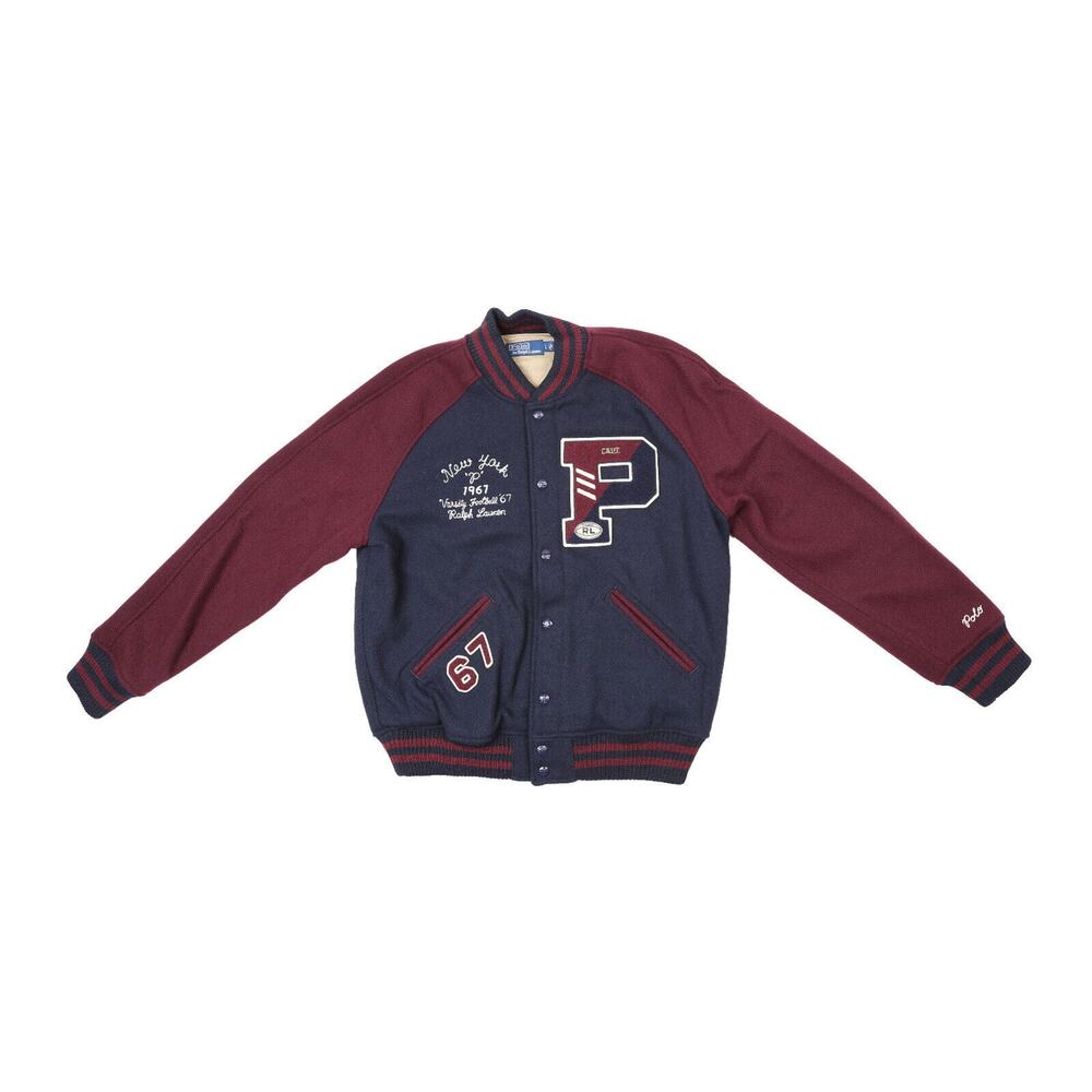 Polo Ralph Lauren Wool Blend Letterman Jacket Mulit Size L 400008